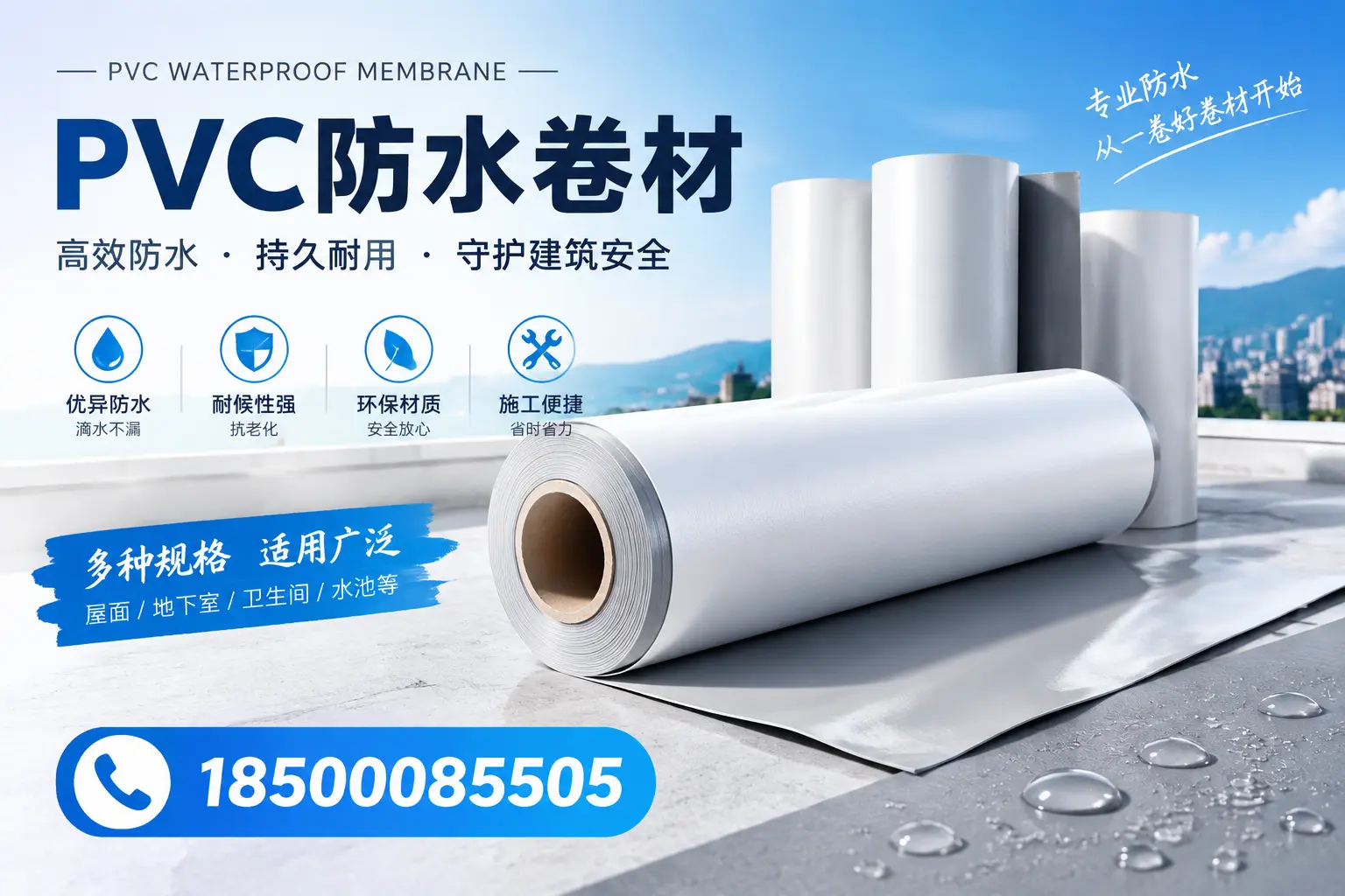 如何选择适合的PVC防水卷材?专家为您解答绵阳的需求